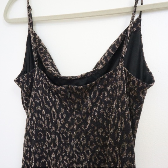 Laundry Leopard Runched Slip Midi Dress NWT - Picture 7 of 16